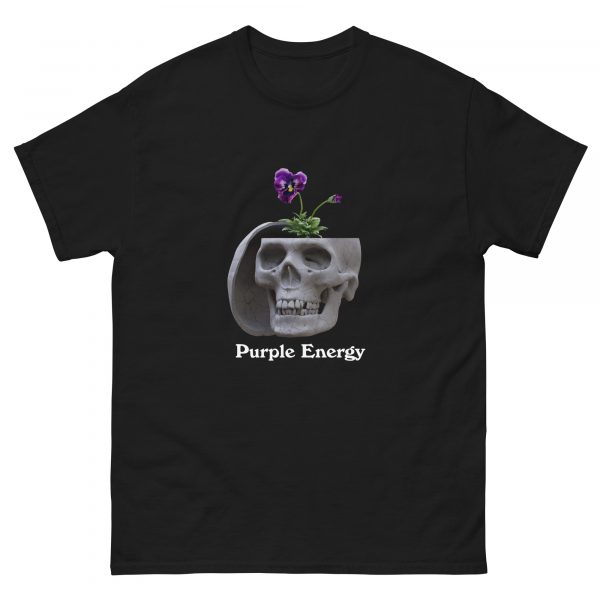 Purple Energy Skull tshirt black