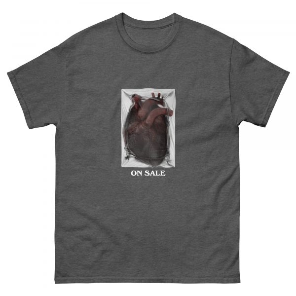 heart on sale t-shirt charcoal