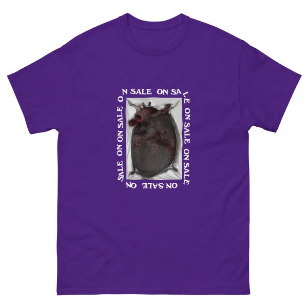 Heart on sale t-shirt purple