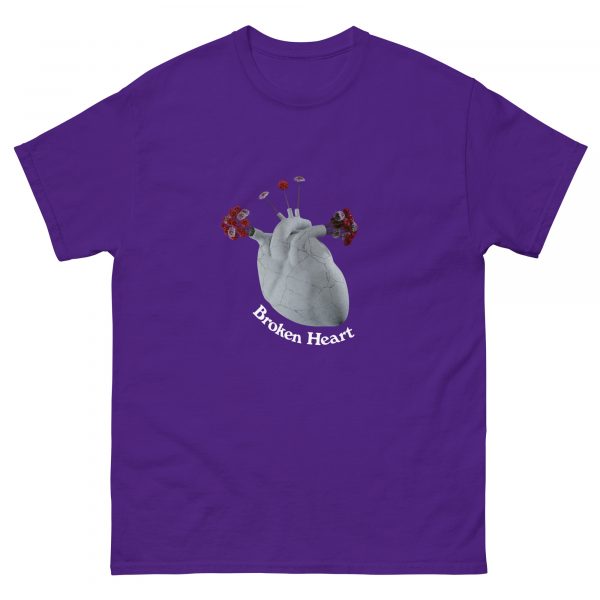 Broken Heart t-shirt purple