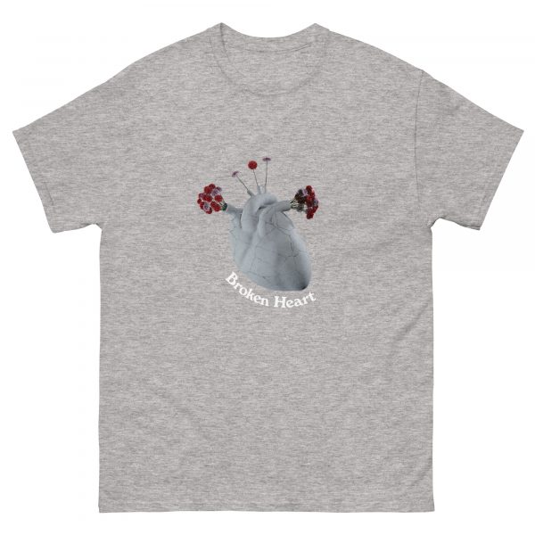 Broken Heart t-shirt grey