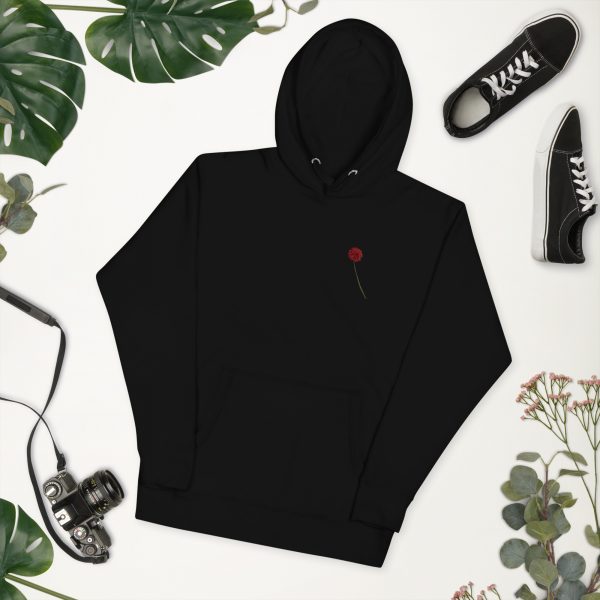 Broken heart hoodie black background