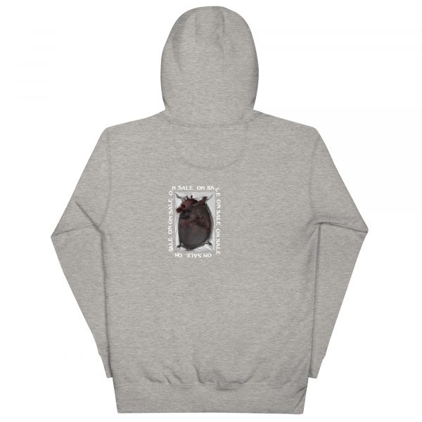 tiny heart on sale hoodie grey