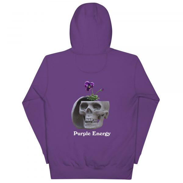 Purple Energy Skull Hoodie purple