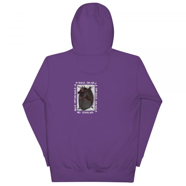 tiny heart on sale hoodie purple