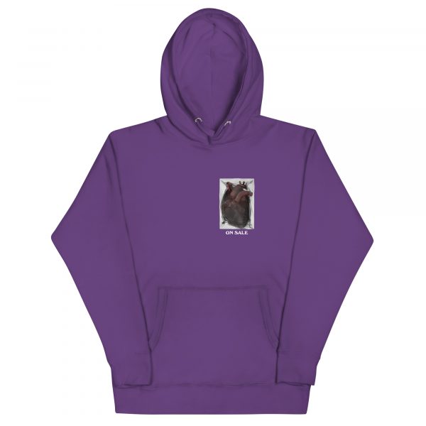 tiny heart on sale hoodie purple