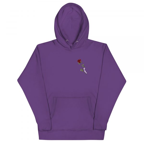 Heart on sale purple hoodie front